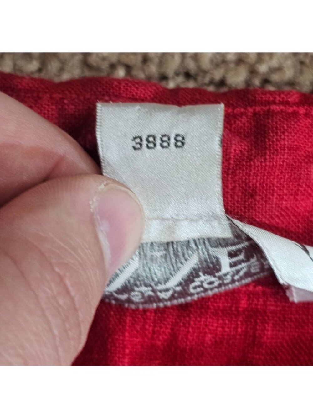 Casual Corner Annex Shirt Dress Womens 22W Red Button Front Linen Blend Y2K - Picture 13 of 13